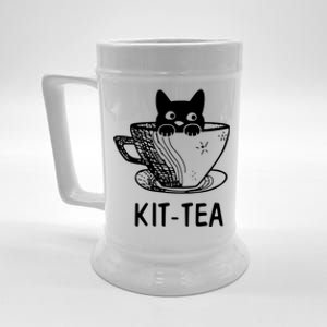 Kit Tea Funny Cat Lover Beer Stein