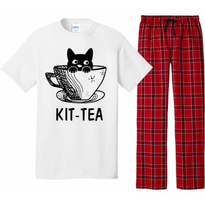 Kit Tea Funny Cat Lover Pajama Set