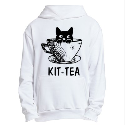 Kit Tea Funny Cat Lover Urban Pullover Hoodie