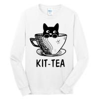 Kit Tea Funny Cat Lover Tall Long Sleeve T-Shirt