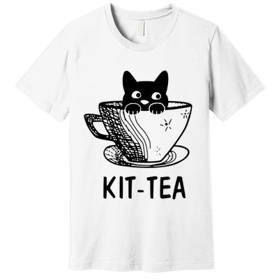 Kit Tea Funny Cat Lover Premium T-Shirt