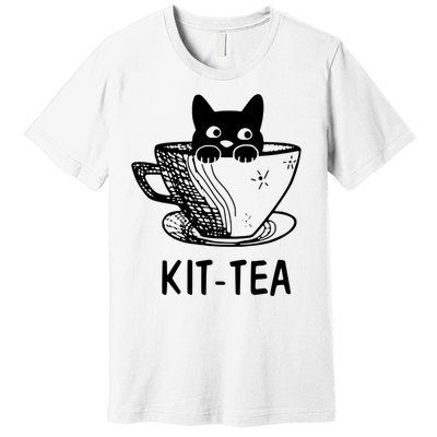 Kit Tea Funny Cat Lover Premium T-Shirt