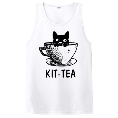 Kit Tea Funny Cat Lover PosiCharge Competitor Tank