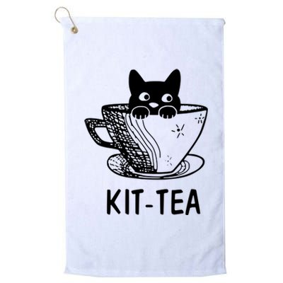 Kit Tea Funny Cat Lover Platinum Collection Golf Towel