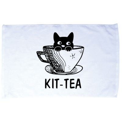 Kit Tea Funny Cat Lover Microfiber Hand Towel