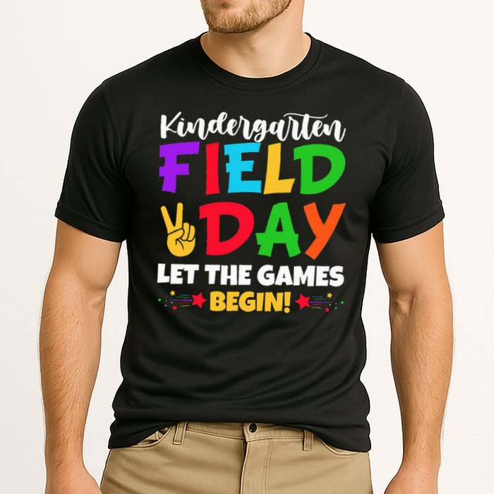 Kindergarten Teacher Field Day 2025 Let The Games Begin Cooling Performance Crew T-Shirt