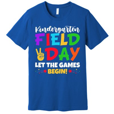 Kindergarten Teacher Field Day 2025 Let The Games Begin Premium T-Shirt