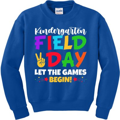 Kindergarten Teacher Field Day 2025 Let The Games Begin Kids Sweatshirt