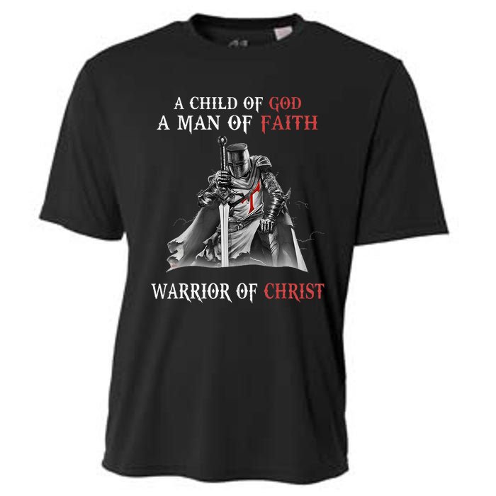 Knight Templar Faith Warrior Of Christ Cooling Performance Crew T-Shirt