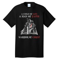 Knight Templar Faith Warrior Of Christ Tall T-Shirt