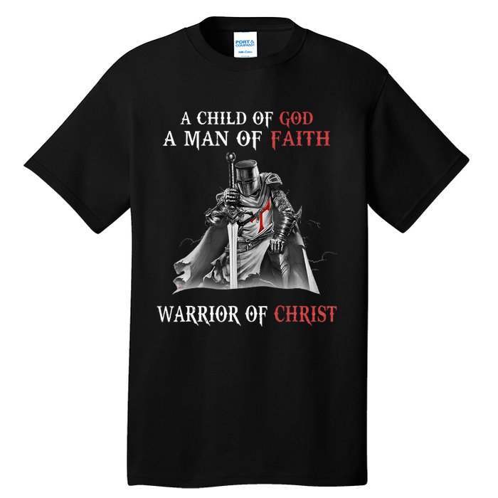 Knight Templar Faith Warrior Of Christ Tall T-Shirt