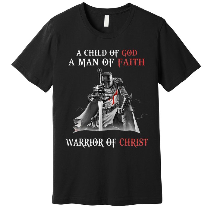 Knight Templar Faith Warrior Of Christ Premium T-Shirt