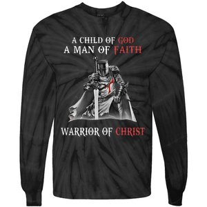 Knight Templar Faith Warrior Of Christ Tie-Dye Long Sleeve Shirt