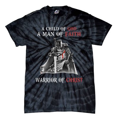 Knight Templar Faith Warrior Of Christ Tie-Dye T-Shirt