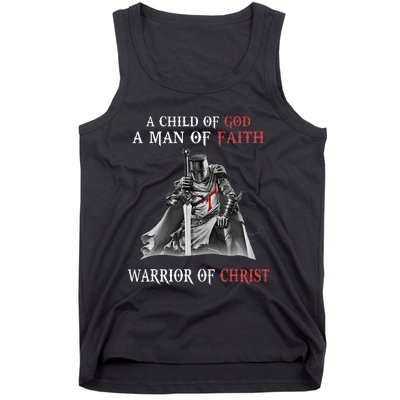 Knight Templar Faith Warrior Of Christ Tank Top