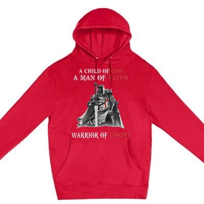 Knight Templar Faith Warrior Of Christ Premium Pullover Hoodie