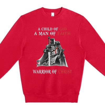 Knight Templar Faith Warrior Of Christ Premium Crewneck Sweatshirt