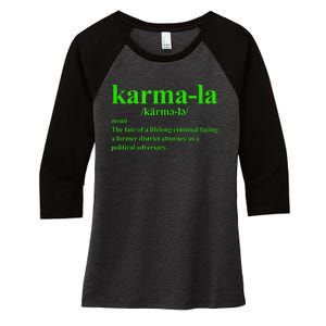 Karmala The Fate Of A Lifelong Criminal Karmala Women's Tri-Blend 3/4-Sleeve Raglan Shirt