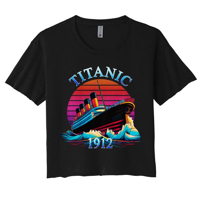TITANIC 1912 HISTORY COMMEMORATIVE Crop Top