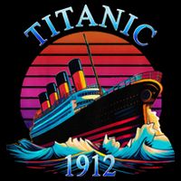 TITANIC 1912 HISTORY COMMEMORATIVE Cropped Pullover Crew