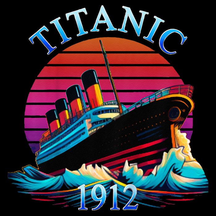TITANIC 1912 HISTORY COMMEMORATIVE Cropped Pullover Crew