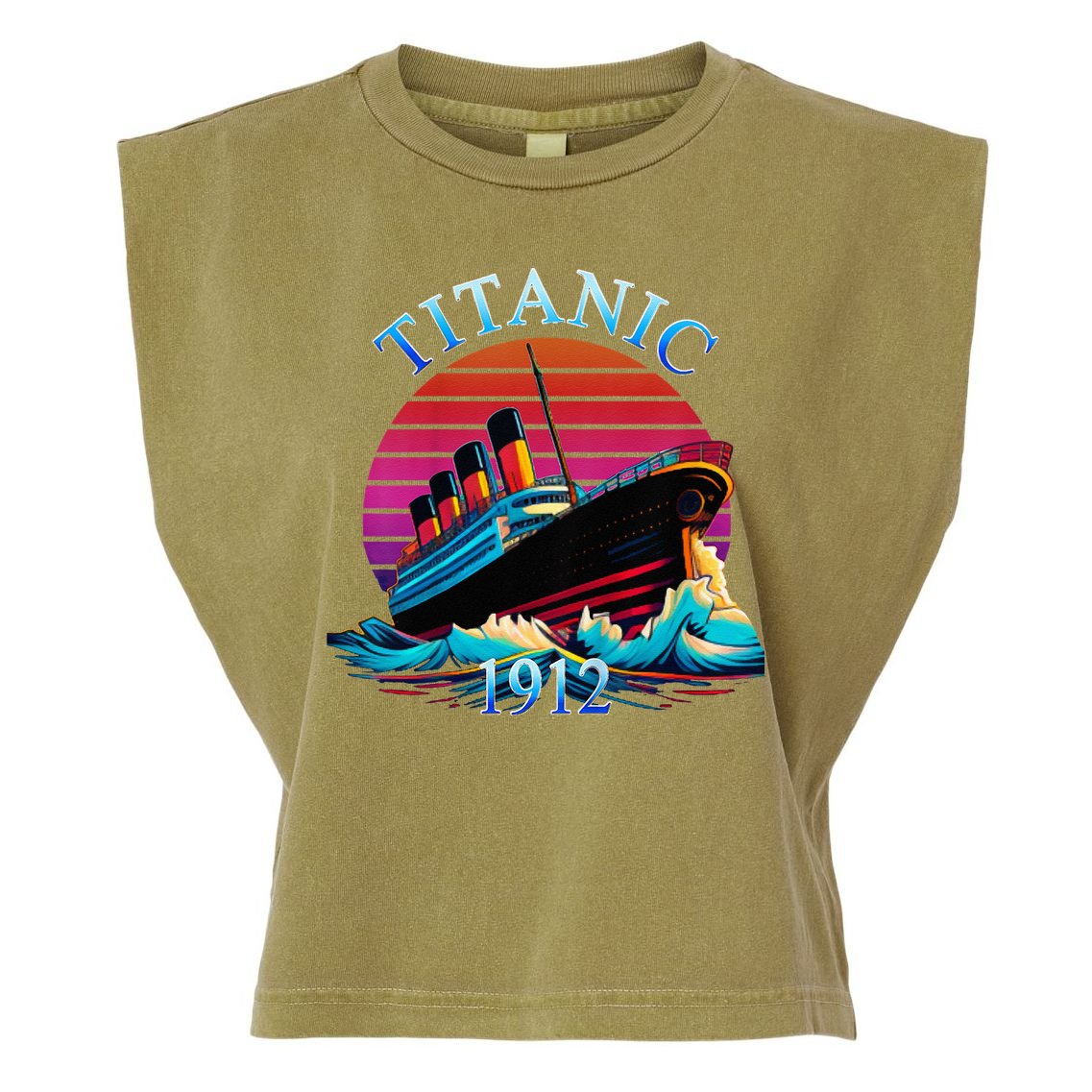 TITANIC 1912 HISTORY COMMEMORATIVE Garment-Dyed Women's Muscle Tee