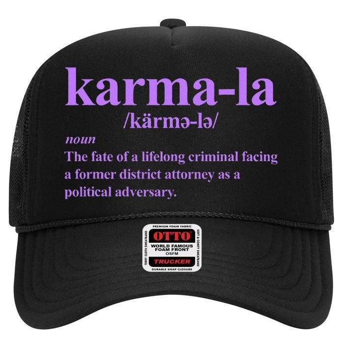 Karmala The Fate Of A Lifelong Criminal Karmala High Crown Mesh Back Trucker Hat