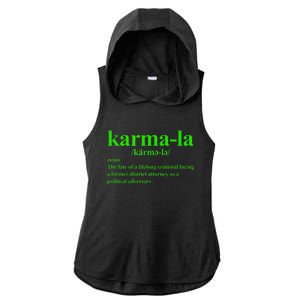 Karmala The Fate Of A Lifelong Criminal Karmala Ladies PosiCharge Tri-Blend Wicking Draft Hoodie Tank