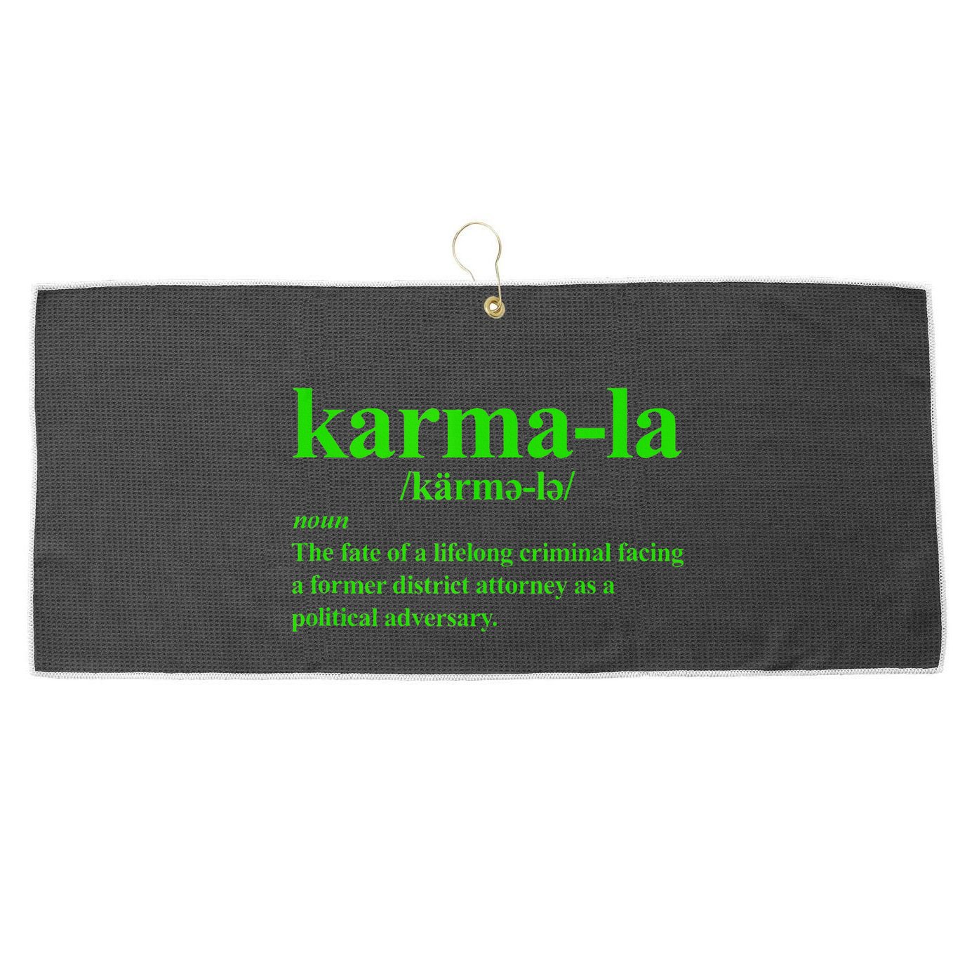 Karmala The Fate Of A Lifelong Criminal Karmala Large Microfiber Waffle Golf Towel
