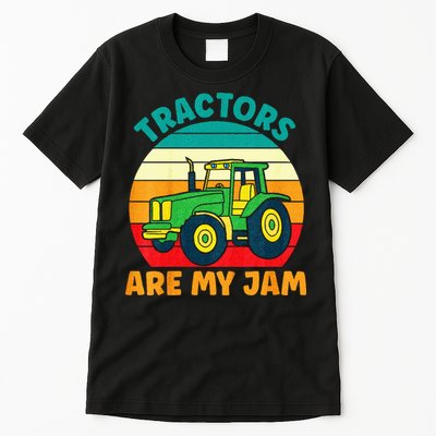 Kids Tractor Funny Boy Tractors Are My Jam Tall T-Shirt