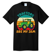 Kids Tractor Funny Boy Tractors Are My Jam Tall T-Shirt