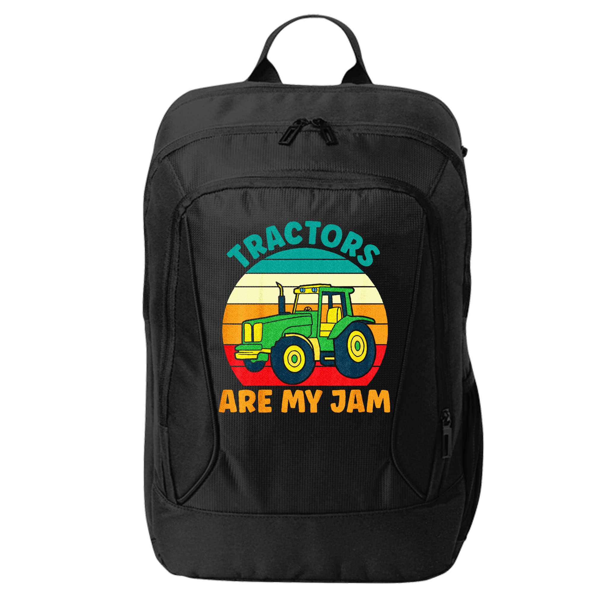 Kids Tractor Funny Boy Tractors Are My Jam City Backpack