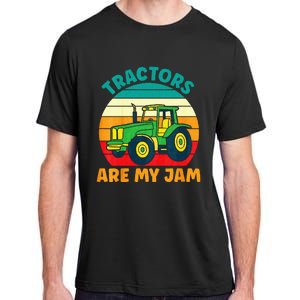 Kids Tractor Funny Boy Tractors Are My Jam Adult ChromaSoft Performance T-Shirt