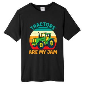 Kids Tractor Funny Boy Tractors Are My Jam Tall Fusion ChromaSoft Performance T-Shirt