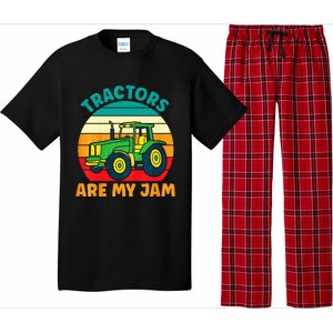 Kids Tractor Funny Boy Tractors Are My Jam Pajama Set