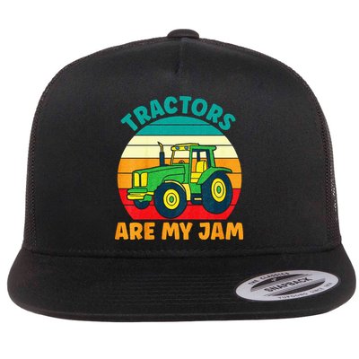 Kids Tractor Funny Boy Tractors Are My Jam Flatbill Hat