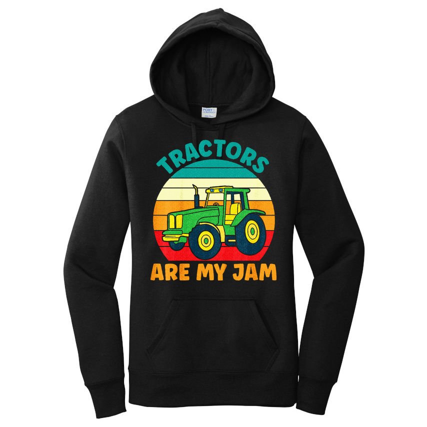 Kids Tractor Funny Boy Tractors Are My Jam Women's Pullover Hoodie