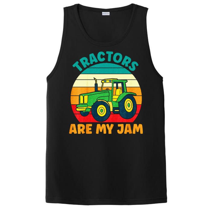 Kids Tractor Funny Boy Tractors Are My Jam PosiCharge Competitor Tank