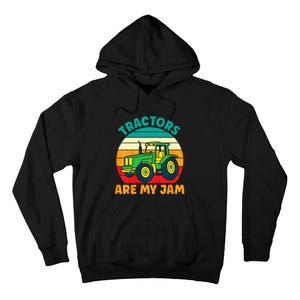 Kids Tractor Funny Boy Tractors Are My Jam Tall Hoodie