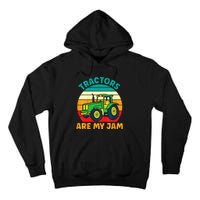 Kids Tractor Funny Boy Tractors Are My Jam Tall Hoodie