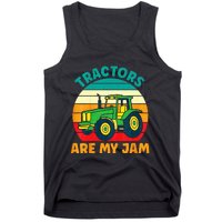 Kids Tractor Funny Boy Tractors Are My Jam Tank Top