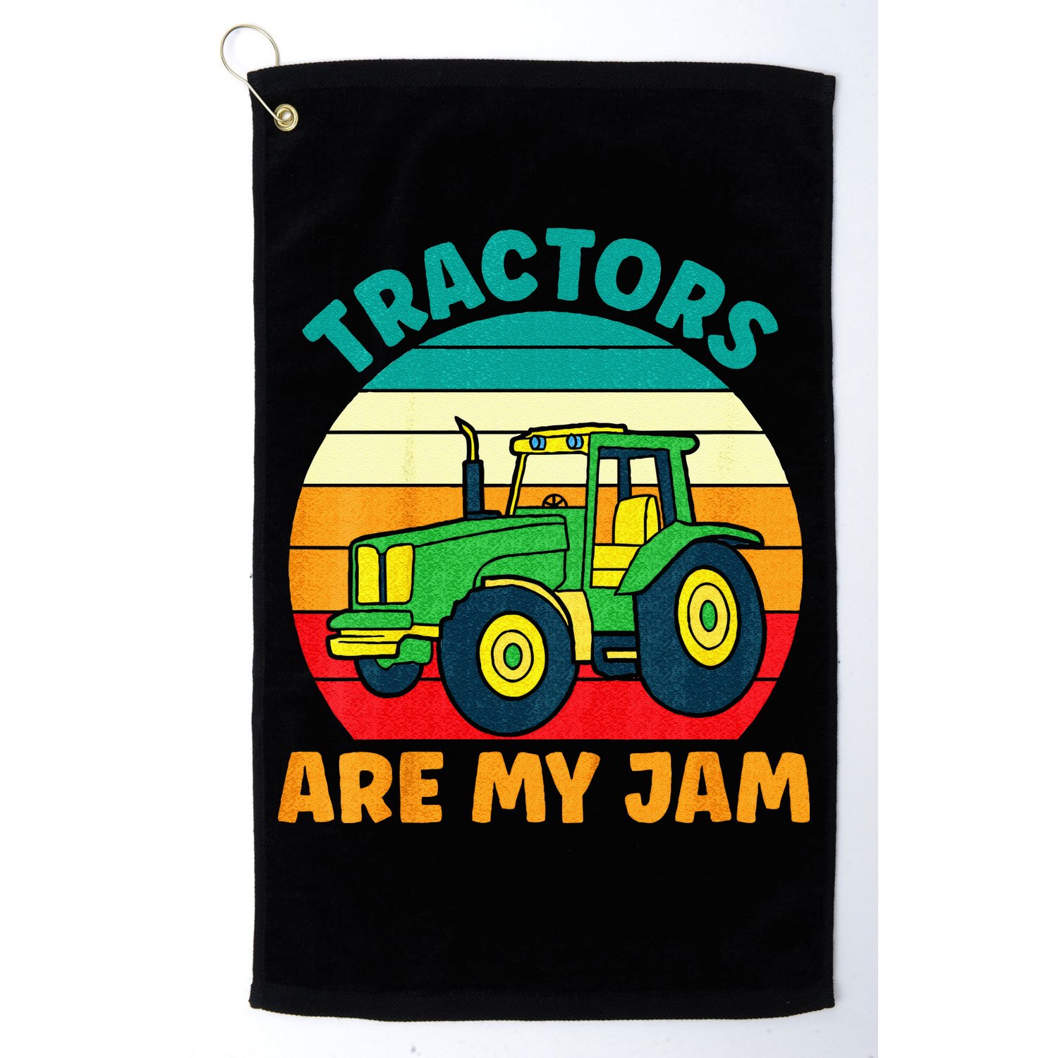 Kids Tractor Funny Boy Tractors Are My Jam Golf Towel