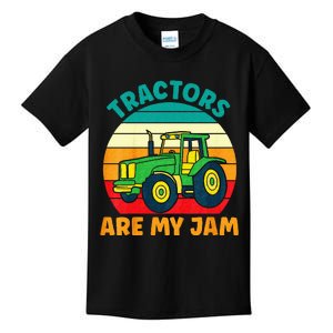 Kids Tractor Funny Boy Tractors Are My Jam Kids T-Shirt