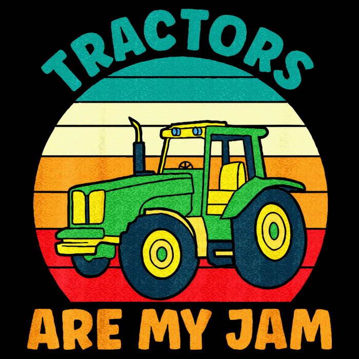 Kids Tractor Funny Boy Tractors Are My Jam Zip Tote Bag