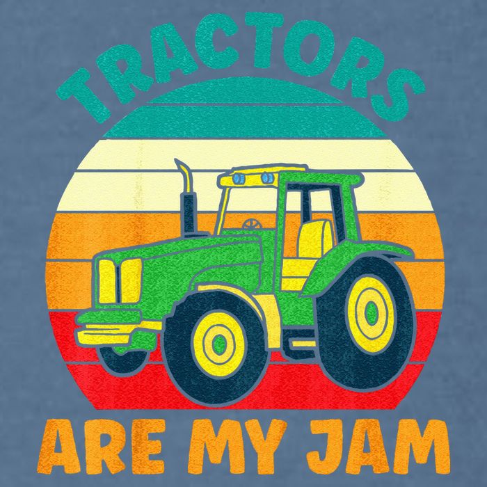 Kids Tractor Funny Boy Tractors Are My Jam Garment-Dyed Sweatshirt