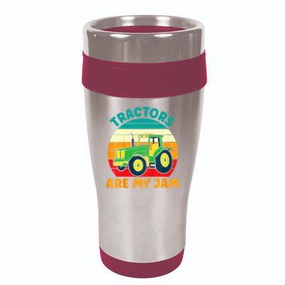 Kids Tractor Funny Boy Tractors Are My Jam 16oz Travel Tumbler