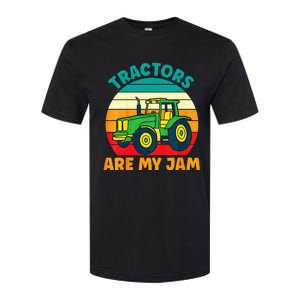 Kids Tractor Funny Boy Tractors Are My Jam Softstyle CVC T-Shirt