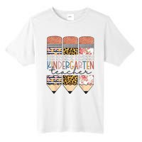 Kindergarten Teacher Funny Leopard Pencil Back To School Tall Fusion ChromaSoft Performance T-Shirt