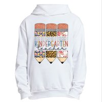 Kindergarten Teacher Funny Leopard Pencil Back To School Urban Pullover Hoodie