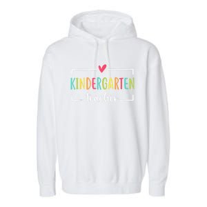 Kindergarten Teacher First Day Of School Welcome Back To School Garment-Dyed Fleece Hoodie